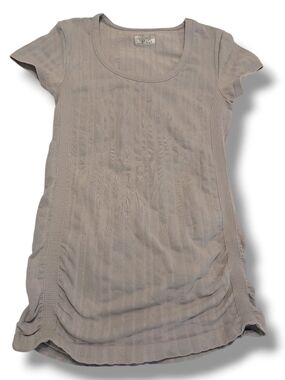Athleta Scoop Neck Short Sleeve Top - Light Taupe